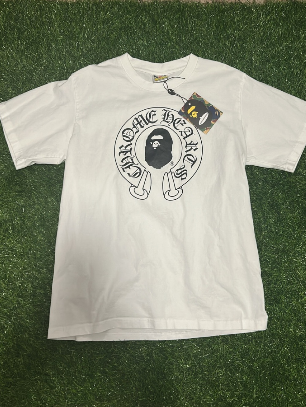 Chrome hearts X bape collab tee